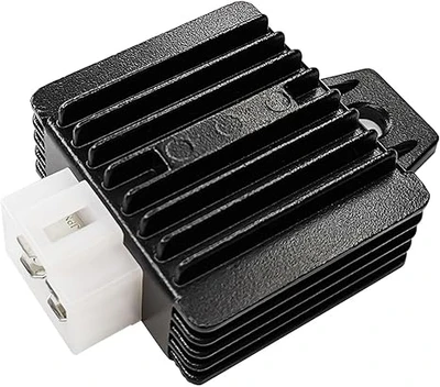 12V 4 pin Voltage Regulator Rectifier Replacement for 50cc 70cc 90cc 110cc 125cc ATV Scooter 4 Wheelers Moped Dune Buggy Sandrail Roketa Taotao Jonway Go Karts Quad
