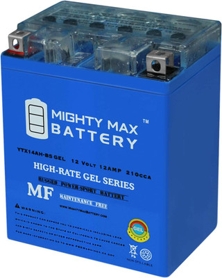 Max Battery YTX14AH-BS GEL 12V 12Ah Battery for Polaris 500 All Models 1999-2012
