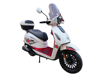 Vitacci Milano 50 Scooter – Stylish 50cc Commuter Scooter with LED Lights