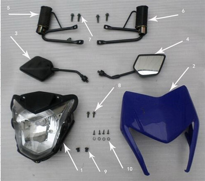 Hawk 250 Screws and Washers (Headlight-Cover)