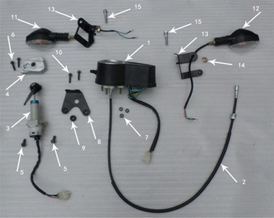 Hawk 250 Spedometer cable