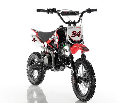 APOLLO DB-34 110cc Semi Automatic DIRT BIKE, 4 Stroke Air Cooled, Single Cylinder -Right View