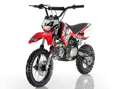 APOLLO DB-X4 RFZ 110cc RACING DIRT BIKE, 4 Stroke Air Cooled Red