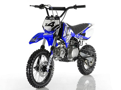 APOLLO DB-X4 RFZ 110cc RACING DIRT BIKE, 4 Stroke Air Cooled Blue
