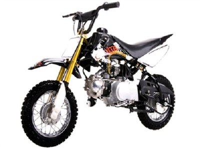 Coolster High End Dirt Bike Pit Bike QG-210 70CC, Air-Cooled Single-Cylinder Four-Stroke - Fully Assembled And Tested -Front View