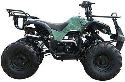 Coolster 3125XR8 Kodiak-Hd 125CC Mid Size ATV, Air Cooled, Single Cylinder, 4-Stroke Auto w/ Reverse -Green