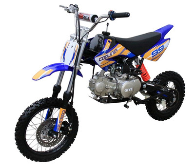 Coolster XR125 Dirt Bike, Semi-Auto, Air-Cooled Single-Cylinder Four-Stroke -Front Left View