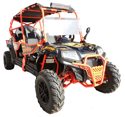 VITACCI PREDATOR 400 XL-4 SEATS UTV, ELECTRIC START, 4-STROKE,SINGLE-CYLINDER, WATER-COOLED - Orange