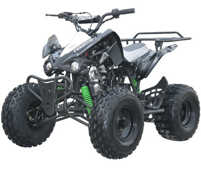 RAPTOR-HD 125CC with REVERSE Mid Size ATV -Black