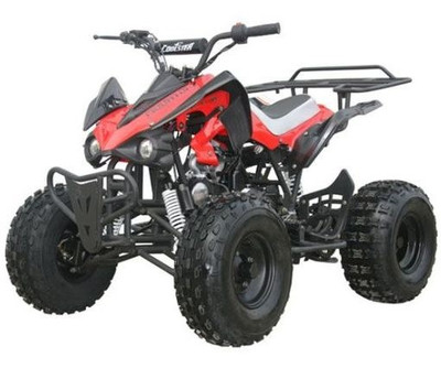 RAPTOR-HD 125CC with REVERSE Mid Size ATV -Red