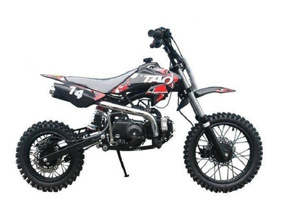 Taotao Db14 Semi-Automatic Off-Road Dirt Bike, Air Cooled, 4-Stroke, 1-Cylinder - Red