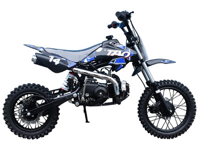 Taotao DB14 Semi-Automatic Off-Road Dirt Bike, Air Cooled, 4-Stroke, 1-Cylinder - Fully Assembled and Tested - Blue