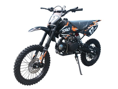Taotao High End Dirt Bike DB 17 125CC Big With 17" Tires, Air Cooled, 4-Stroke, 1-Cylinder - Fully Assembled And Tested - Orange