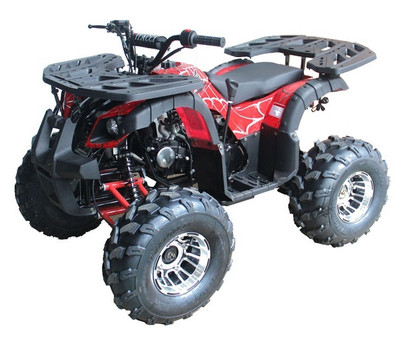 VITACCI RIDER-10 DLX 125CC ATV, AUTO WITH REVERSE, HAND SHIFTER, ALLOY WHEELS, SINGLE SYLINDER,4 STROKE - FULLY ASSEMBLED AND TESTED - Red