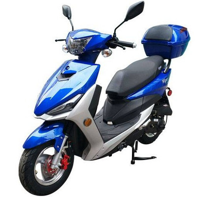 Vitacci Viper 49cc Scooter, 4 Stroke, Single Cylinder, Air-Forced Cool - Blue