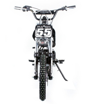 BMS Pro 110 Dirt Bike, Semi Auto Single Cylinder 4-stroke, Air Cooled -Front View