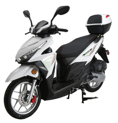 ICE BEAR ROCKET 50cc Scooter Fully Automatic with Matching Colored Aluminum  Wheels & Rear Trunk PMZ50-4J. Free shipping to your door, free scooter  helmet, 1 year bumper to bumper warranty.