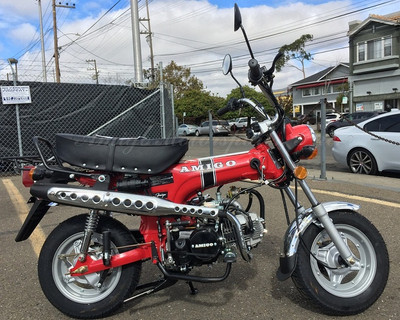 New Amigo Rocky-125 Scooter, Manual 4-Speed - RED