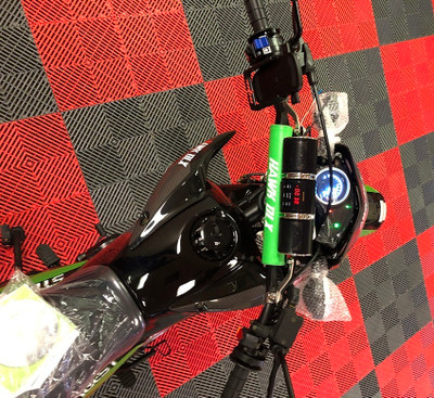 New Hawk 250 DLX With Bluetooth Speakers and Phone Holder -Front View