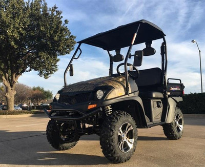 Trailmaster Taurus 200U (Side By Side) 4-Stroke, Single Cylinder, Air And Oil Cooled - Tree camo-Left-View