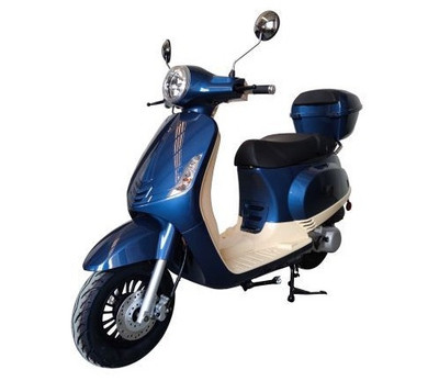 Roketa MC-171-150 Scooter, 4-Stroke Electric start and Kick Start -Blue