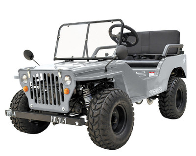 Massimo Jeep Off-Road 125cc Mini Go-Kart/ Golf Cart - Disc Brakes - Over-Size Tires - Fully Assembled and Tested