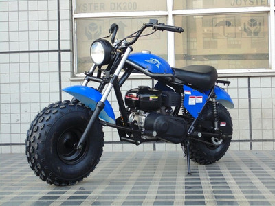 TRAILMASTER MB200-2 MINI BIKE, Air Cooled, Automatic Transmission, Disc Brake System - Fully Assembled and Tested - Blue
