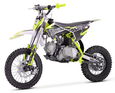 Trailmaster TM23 125cc Dirt Bike, Electric and Kick Start, Automatic Clutch - Green