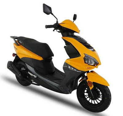 Amigo GTO-50 Scooter, 4 Stroke Electric and Kick Start -YELLOW
