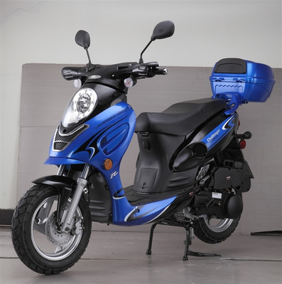 Cougar Cycle CHALLENGER 150cc Scooter, 4 Stroke, Air-Forced Cool,Single Cylinder - Fully Assembled And Tested - Blue