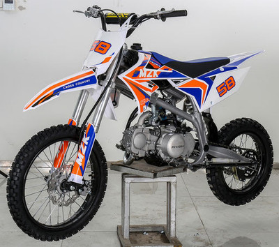 Vitacci DB-Pentora 125cc MKZ-58 Dirt Bike, Standard Manual - Available in crate - Orange/Blue