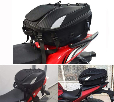 Motorcycle Seat Bag Tail Bag - Dual Use Motorcycle Backpack