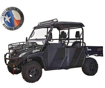 Black - MASSIMO MSU-850-5 UTV,Four Stroke 2 Cylinder V-Twin,Liquid Cooled