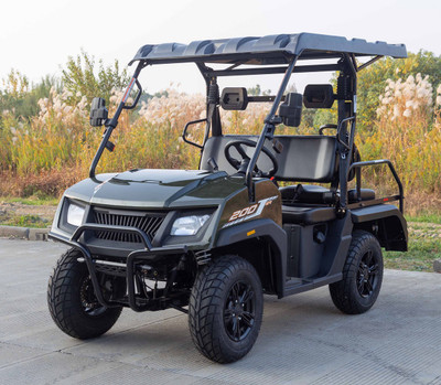 VITACCI CROSS LAND 200 EFI - GOLF CART 4 PASSENGER UTV, L/H SPEED TRANSMISSION - Army Green