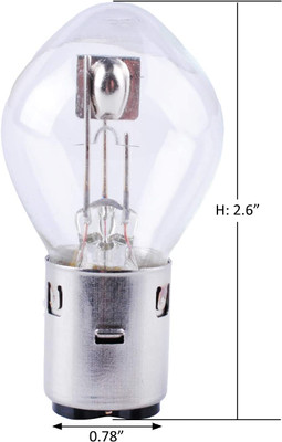 S2 12V 35/35w Chinese Scooter Light Bulb Fits for 50cc 150cc 250cc Znen Jonway Tank Baron (2 Packs)