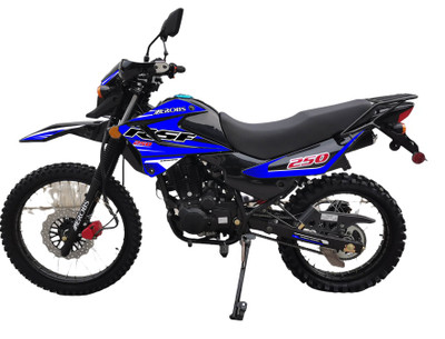 New Roketa DB-49 250 Dirt Bike, 4-Stroke, Single Cylinder, Electric and kick - Blue