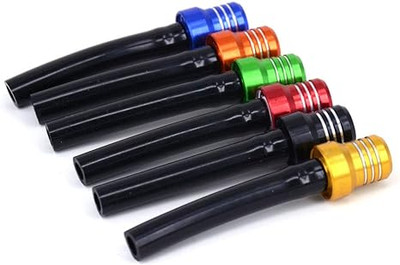 AnXin Breather Hose Gas Fuel Tank Cap Vent Hose Tube CNC Universal for ATV Quad CRF YZF RMZ KLX DRZ Dirt Pit Bike Motorcycle Aluminum Fuel 6 pcs Colorful