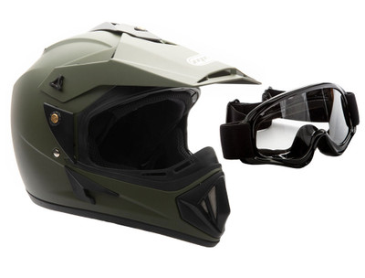OFF Road MMG Helmet. Model 30 - DOT Approved (FREE GOGGLES INCLUDED)