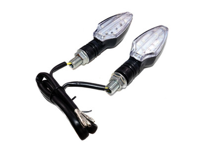 MYK Universal LED Turn Signal Black (#11220) AMBER LED