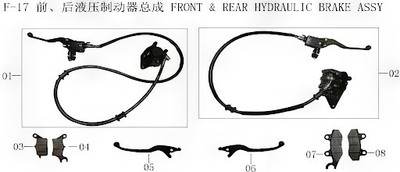 LIFAN KVP150 Rear Brake Inner Pad(Image #03)