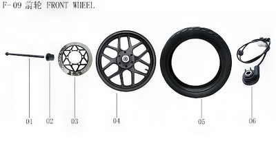 Lifan Kpm 200 Front Axle M12×1.25×265 (Image #01)