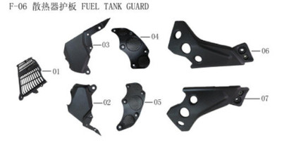 Lifan Kpm 200 Fuel Tank Right Decorative Cover(Image #06)