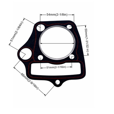 125cc Chinese Engine Cylinder Head Stator Clutch Intake Gasket Seal Kit for ATVs Mini Jeep Dirt Bikes Go Karts Gasket Set for 125cc SSR Apollo Boom Vader X-Pro Lifan Made in China