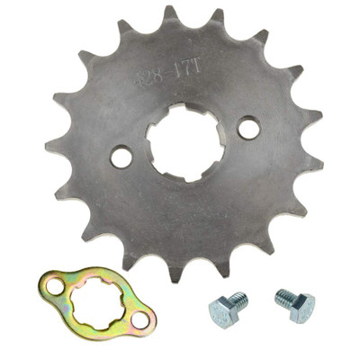 428 17T 17mm Motorcycle Front Engine Sprocket for 50cc 70cc 110cc 125cc 140cc 160cc Honda TaoTao Roketa Coolster Sunl Lifan Chinese ATV Quad Dirt Bike