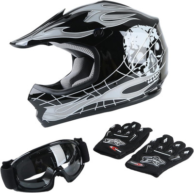 DOT Youth Kids Motocross ATV Helmets Offroad Street Dirt Bike Go-Kart BMX MX Full Face Helmet