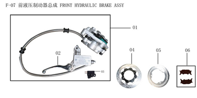 Lifan Lf250-D Front Brake Disc Combination(Image #04)