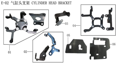 Lifan Lycan Cylinder Head Cover Bracket Assembly(Image #01)