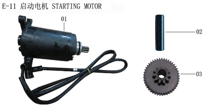 Lifan Lycan starter Motor Assembly(Image #01)