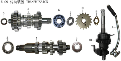 Lifan X-Pect Engine Starting Shaft Assembly (Image #10)