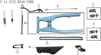 Lifan X-Pect 200 Rear Brake Switch Tension Spring (Image #02)